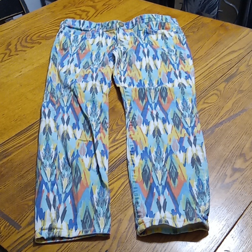 CURRENT/ELLIOTT Womens  JEANS 30 - 0 DENIM  PREOWNED Multi Color SKINNY CROP